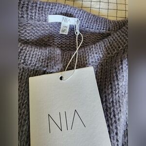 NIA Women's Gray Knit Sweater